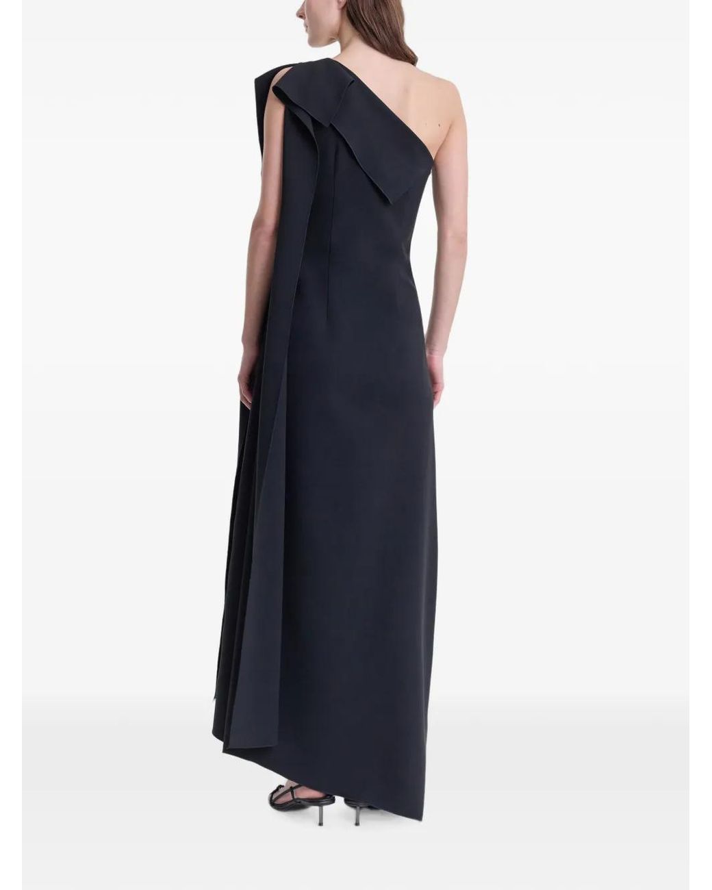 FFORME Gedrapeerde Jurk in het Black