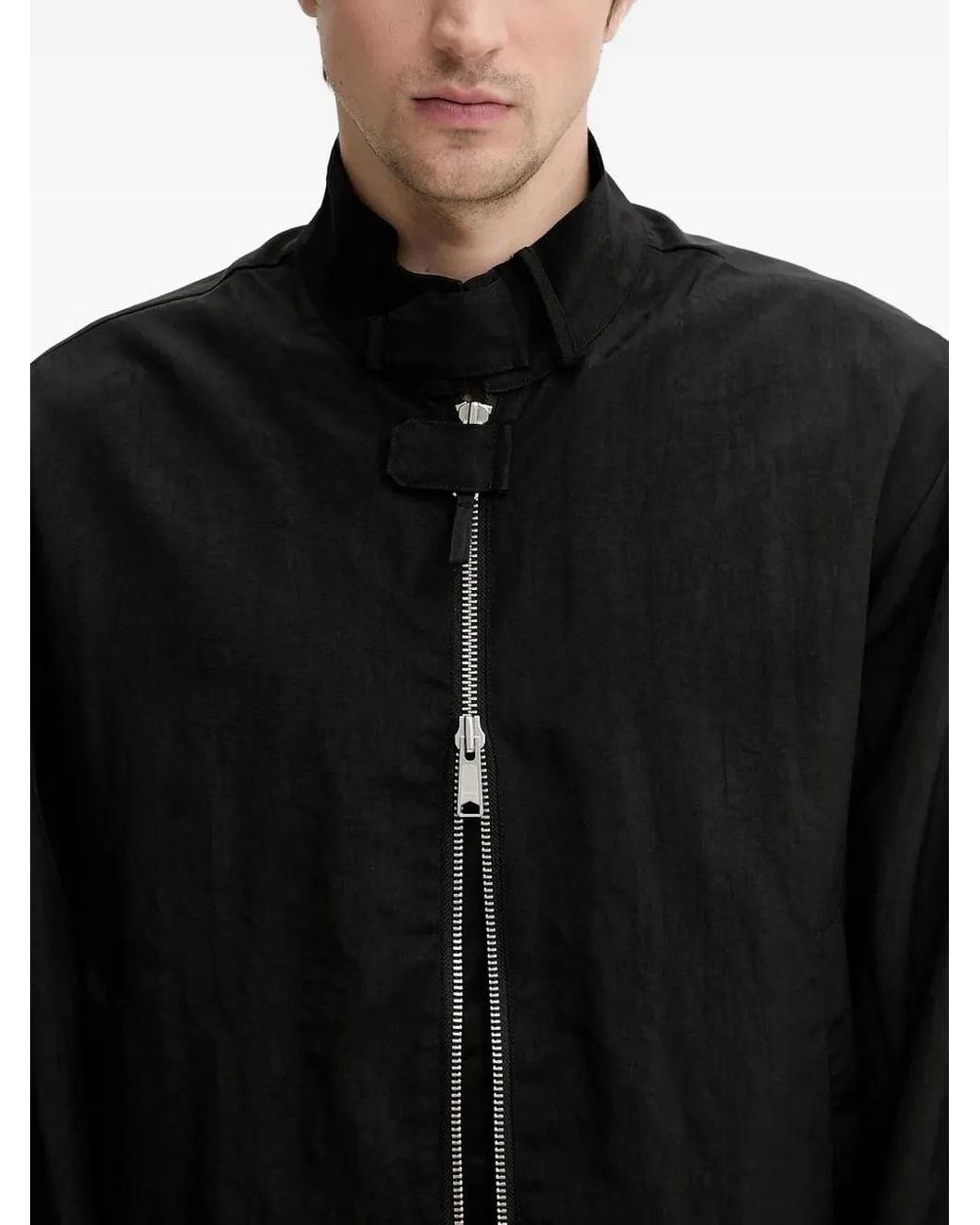 Won Hundred Black Zip-Fastening Bomber Jacket for men