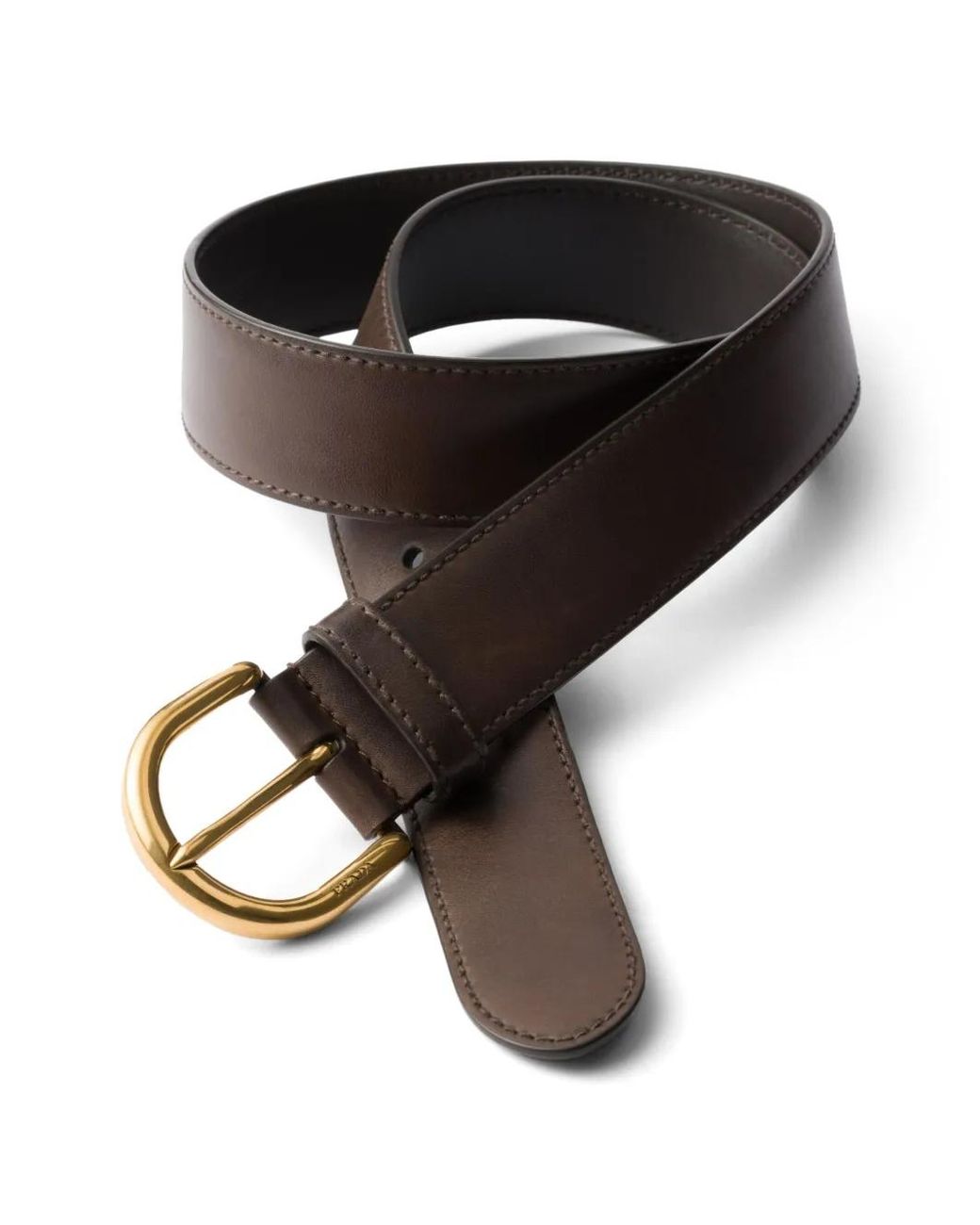 Prada Brown Leather Belt