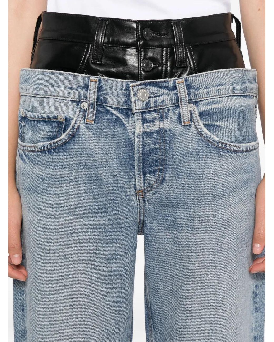 Jeans Elson di Agolde in Blue
