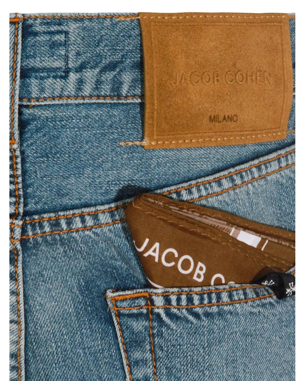 Jacob Cohen Blue Five-Pocket Jeans for men