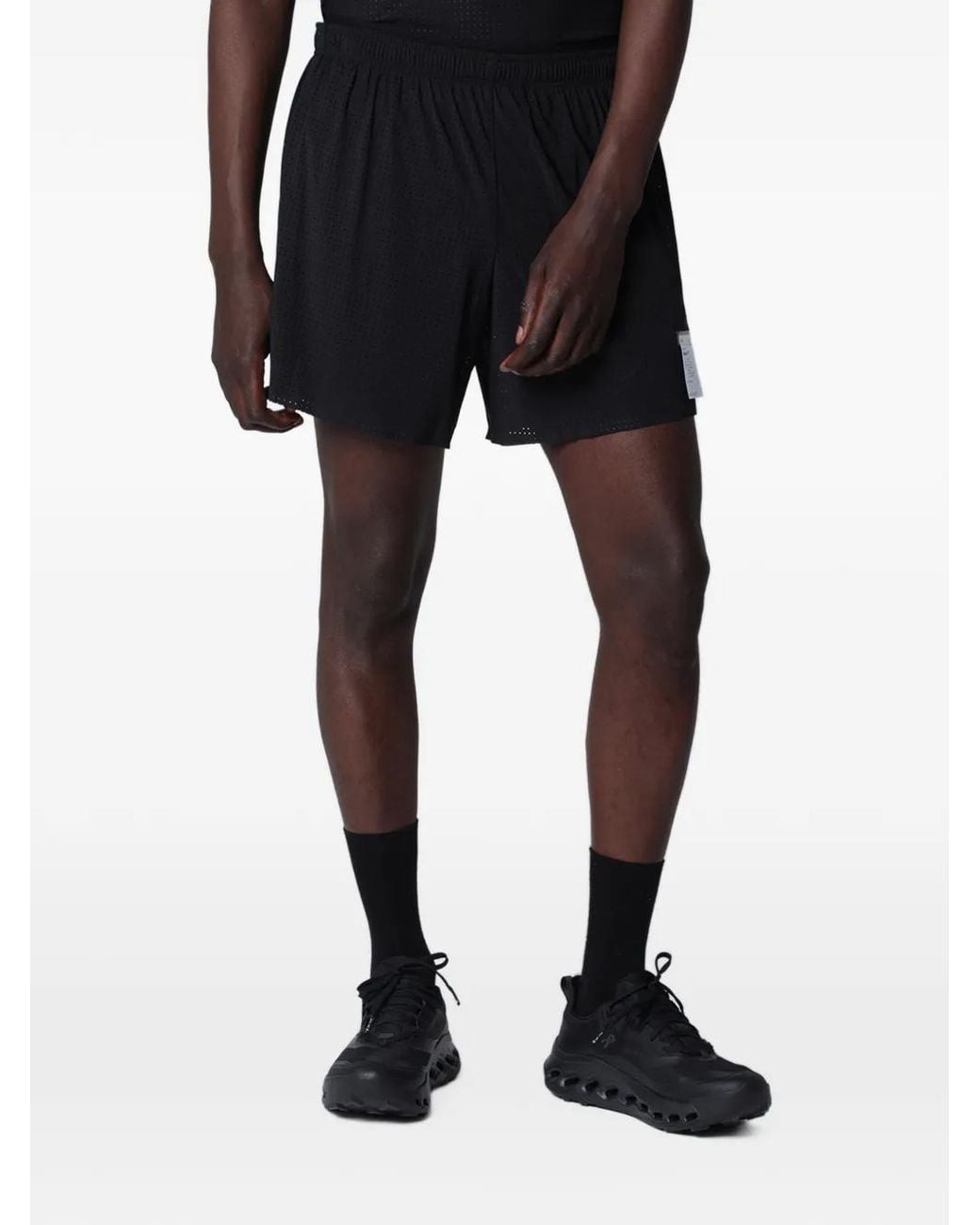 Satisfy Black Space-O Drawstring Shorts for men