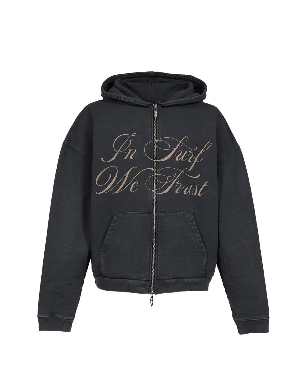 JUN/NAKAYAMA Black Graphic-Print Zip-Up Hoodie for men