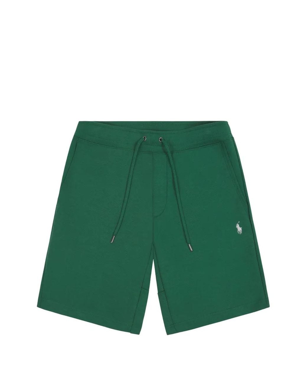 Polo Ralph Lauren Green Double-Knit Logo-Embroidered Shorts for men