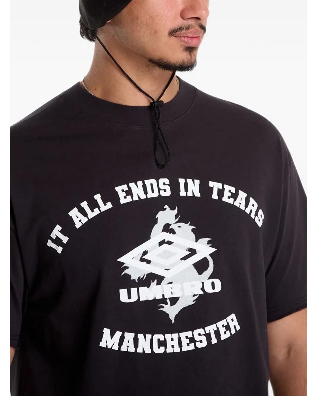 Umbro Black Graphic-Print T-Shirt for men