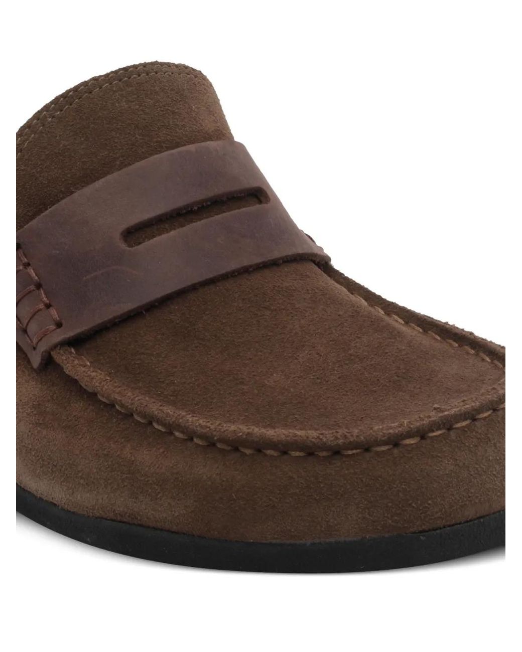 Birkenstock Brown Naples Wrapped Mixed Leather Loafers