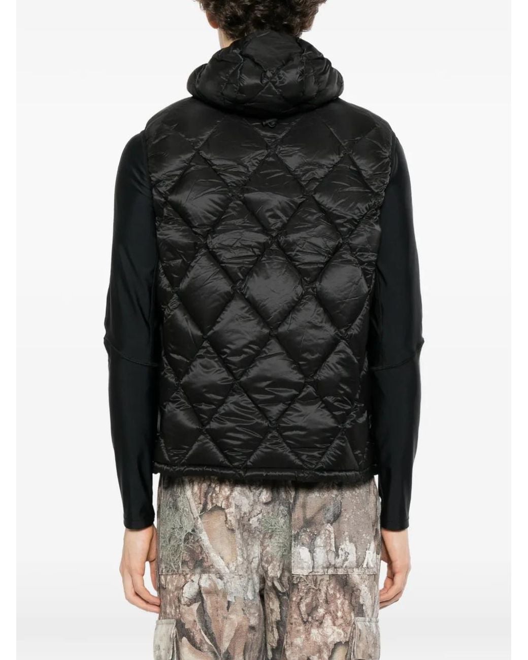 Roa Black Nuna 800 Fill Power Hooded Down Vest Jacket