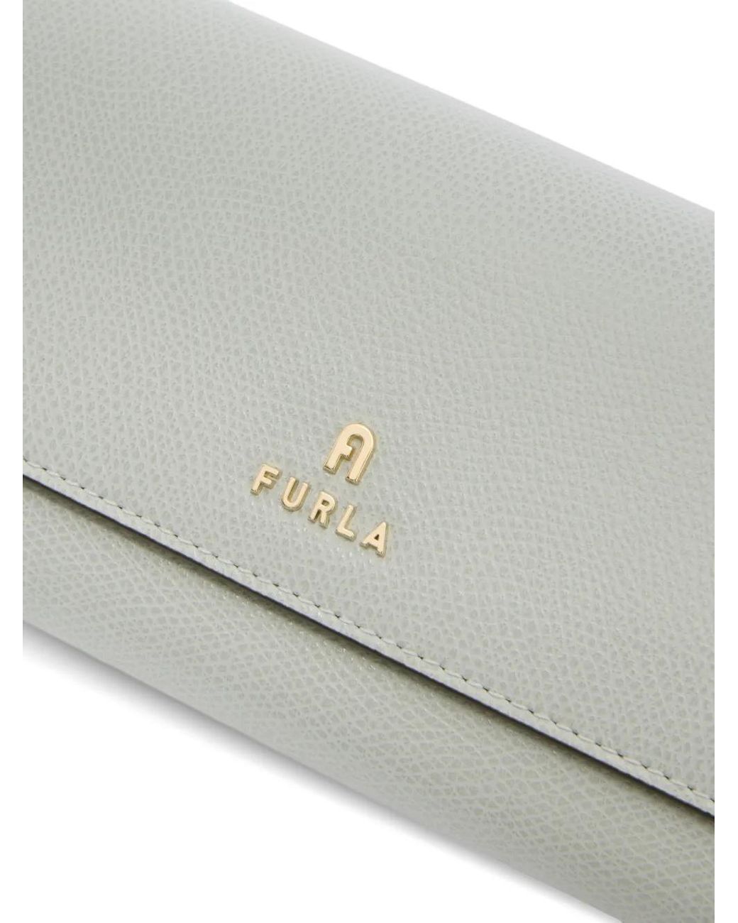 Furla Gray Xl Camelia Logo-Detail Continental Wallet