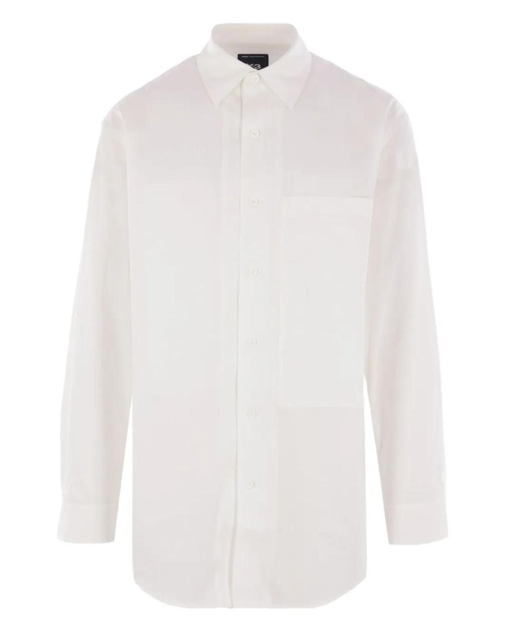 Y-3 White Patch-Pocket Shirt for men