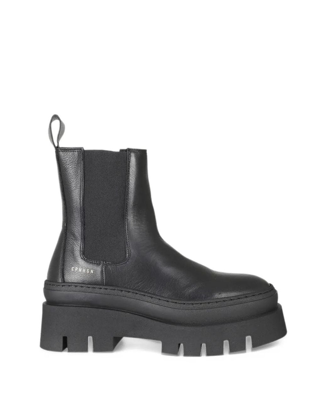 COPENHAGEN Black Chunky-Sole Chelsea Boots