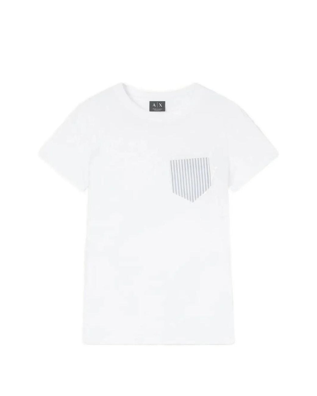 ARMANI EXCHANGE White Regular Fit T-Shirt
