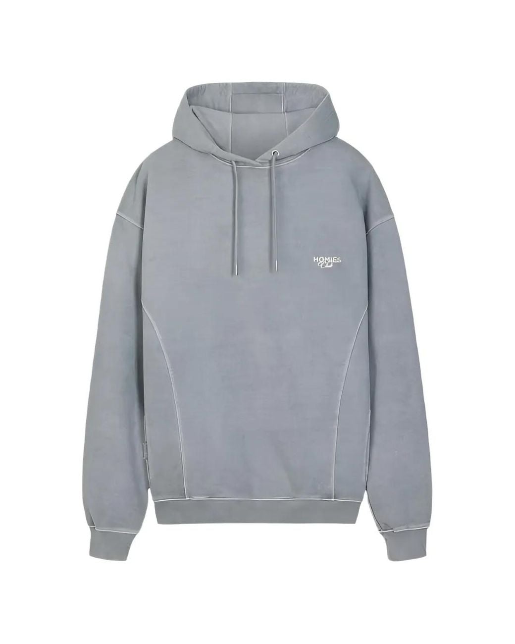 Homies Marbella Gray Logo-Print Hoodie for men
