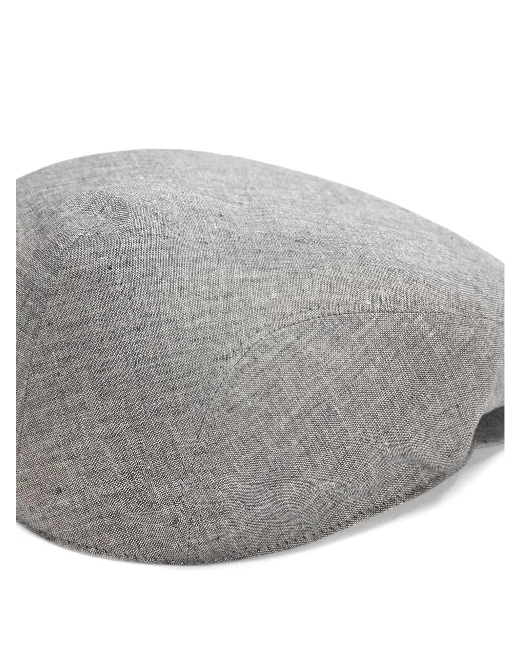 Dolce & Gabbana Gray Linen Flat Cap for men