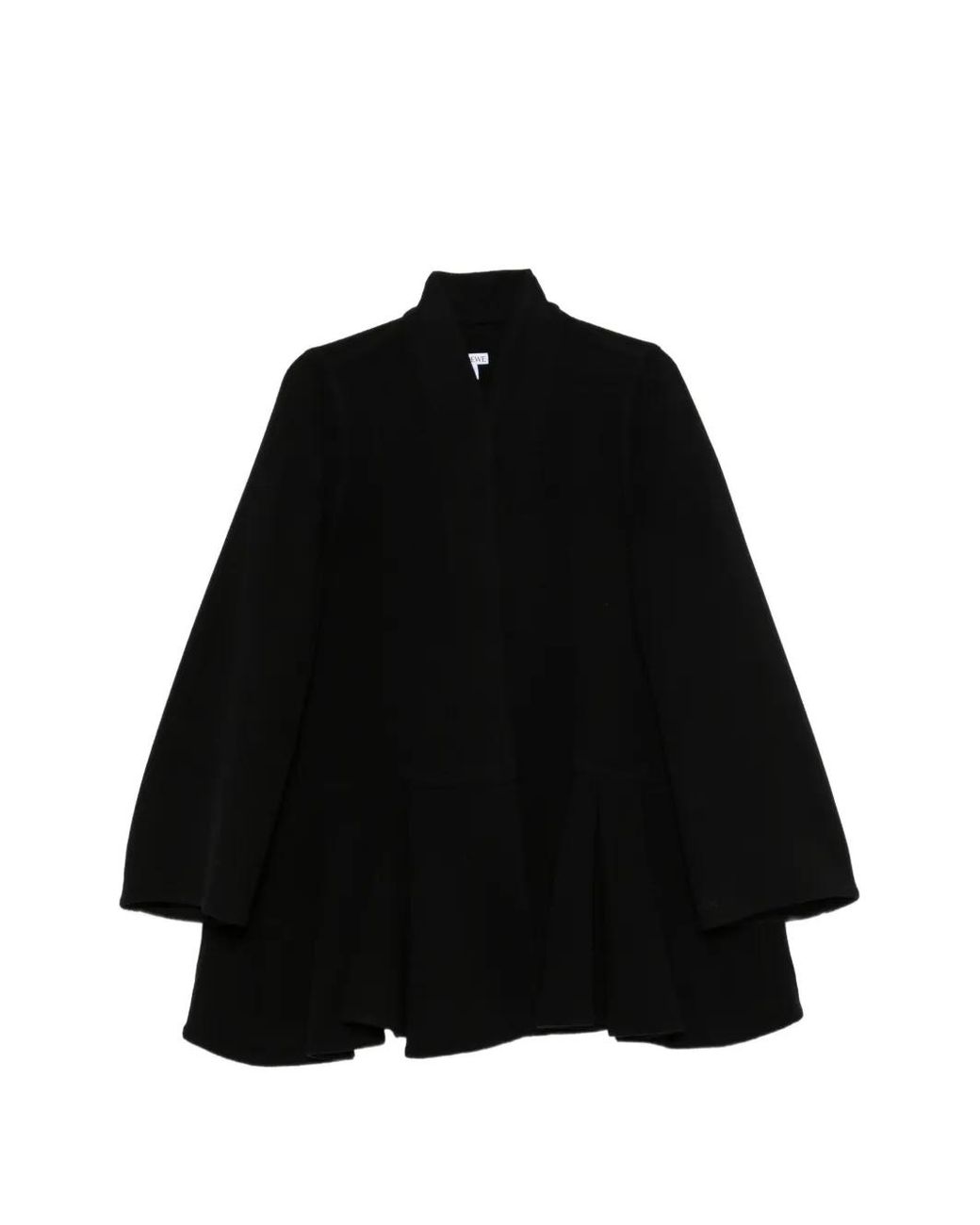 Loewe Black Pleated Short Coat