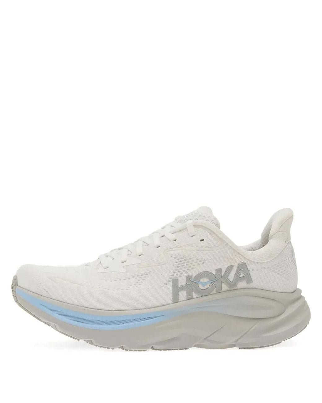 Hoka One One White Clifton 10 Sneakers for men