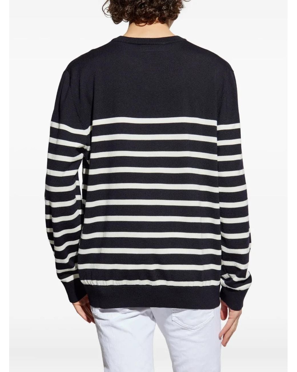 DSquared² Blue Round-Neck Knitwear for men