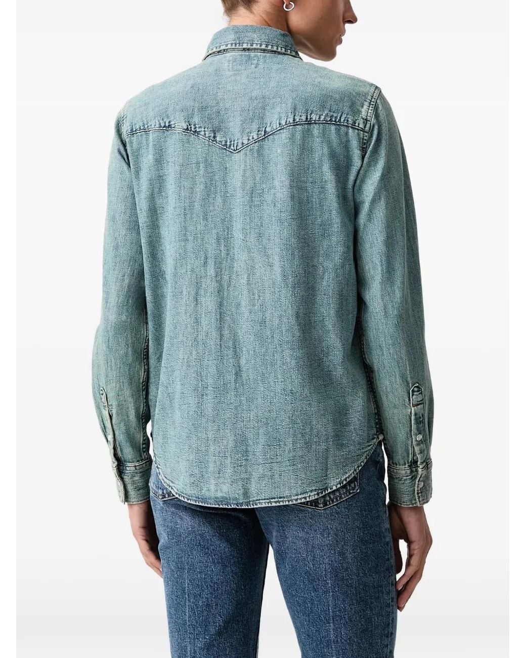 Levi's Blue Ultimate Western-Yoke Denim Shirt