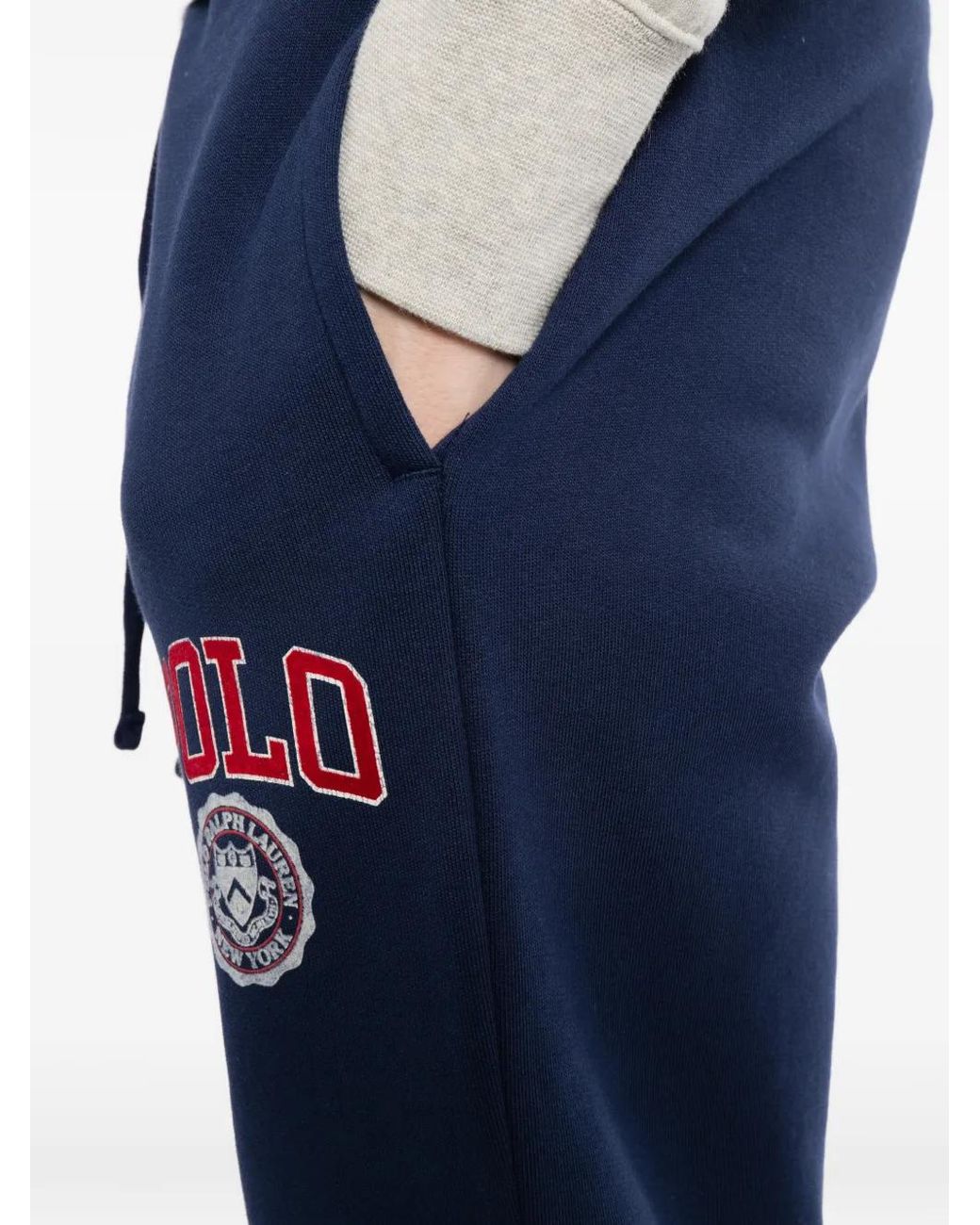 Polo Ralph Lauren Blue Logo Fleece Sweatpants for men