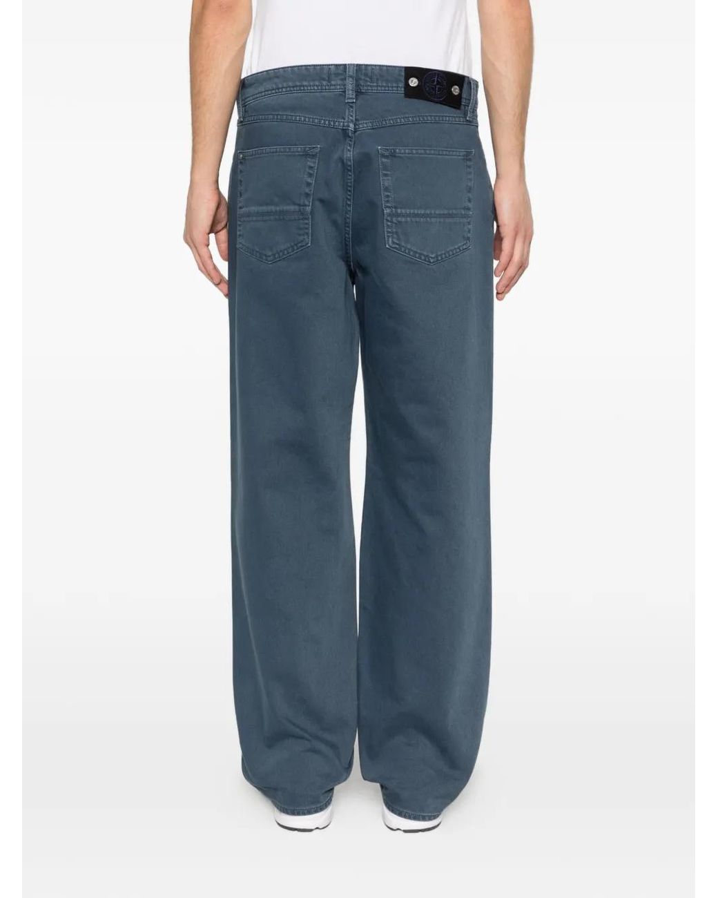 Stone Island Blue Five-Pocket Jeans for men