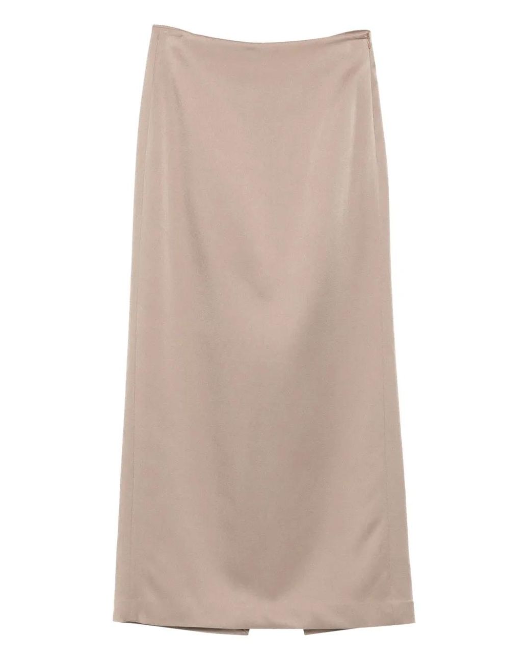 Brunello Cucinelli Natural Long Skirt