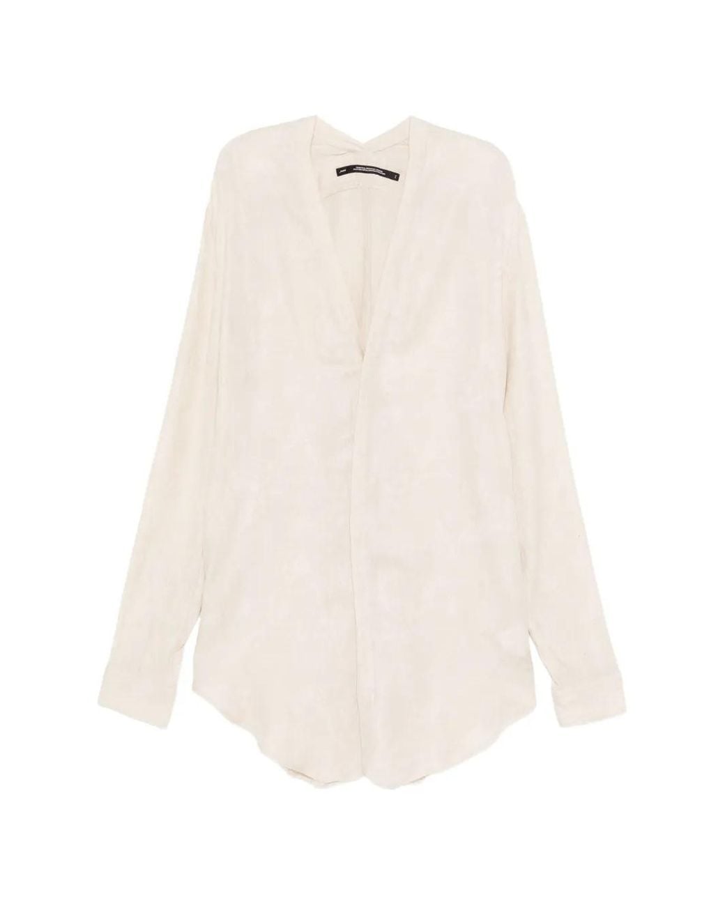 Julius White Slit-Neck Shirt for men