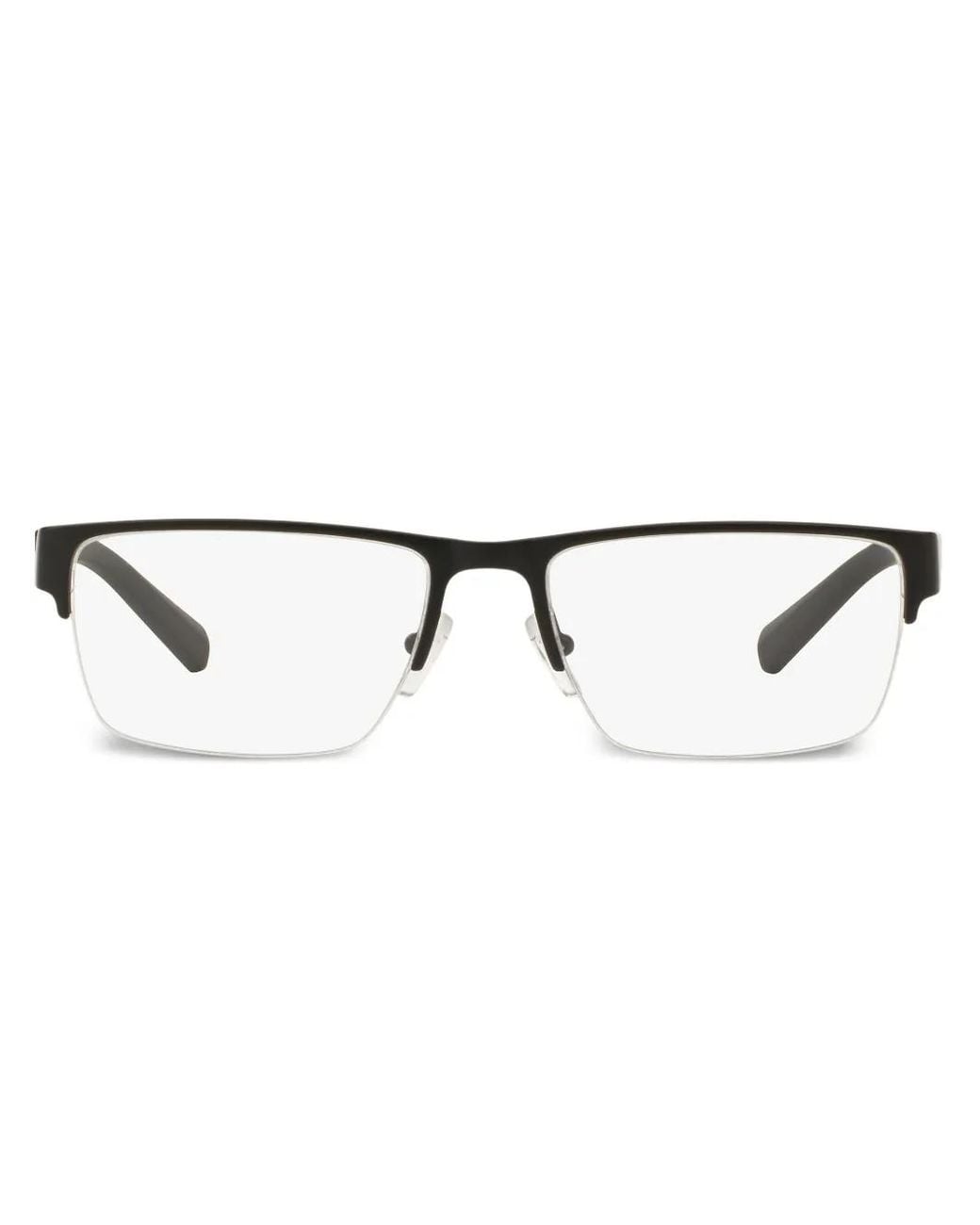 ARMANI EXCHANGE Black Rectangle-Frame Glasses for men