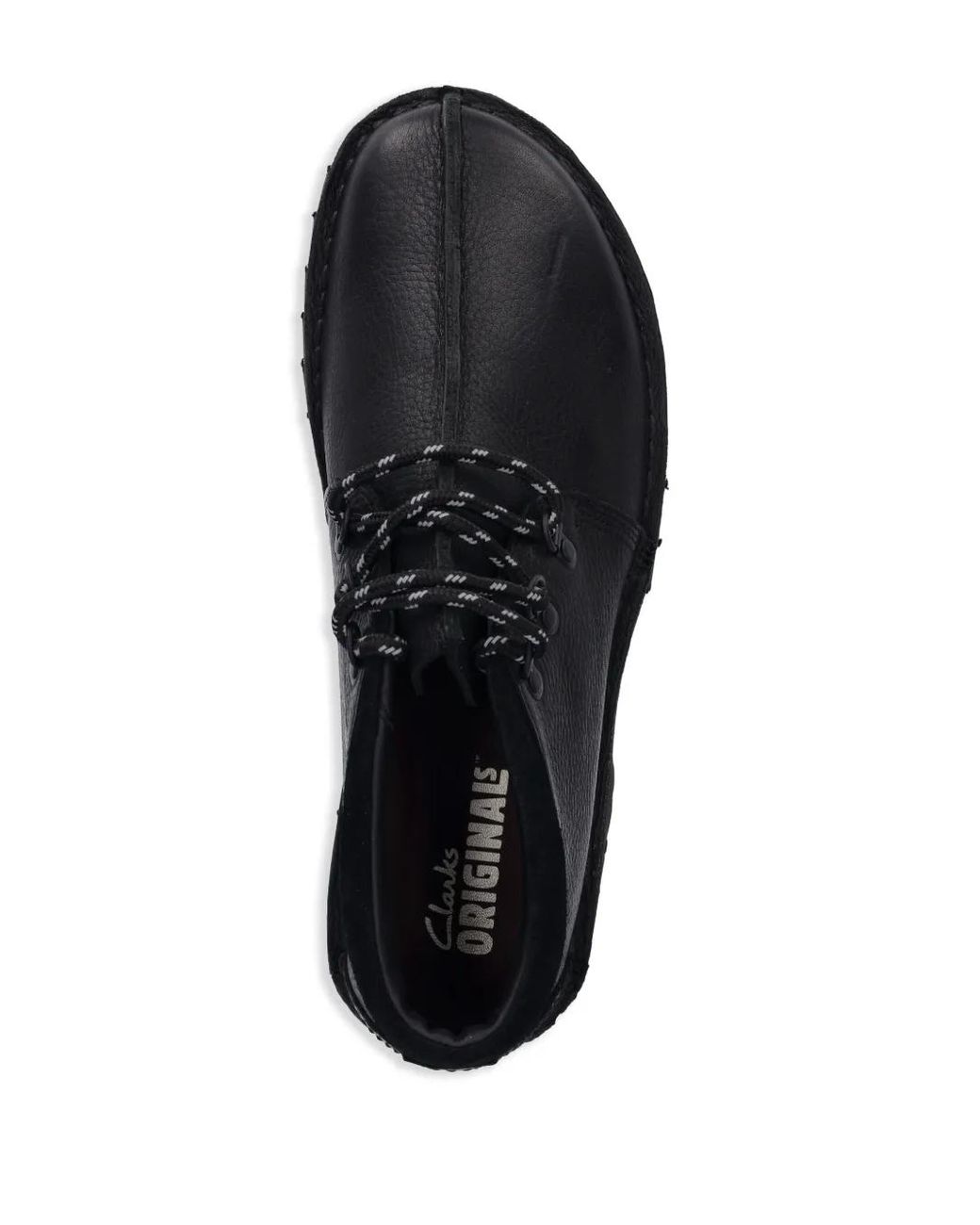 Clarks Black Trek Hike Derby Shoes for men
