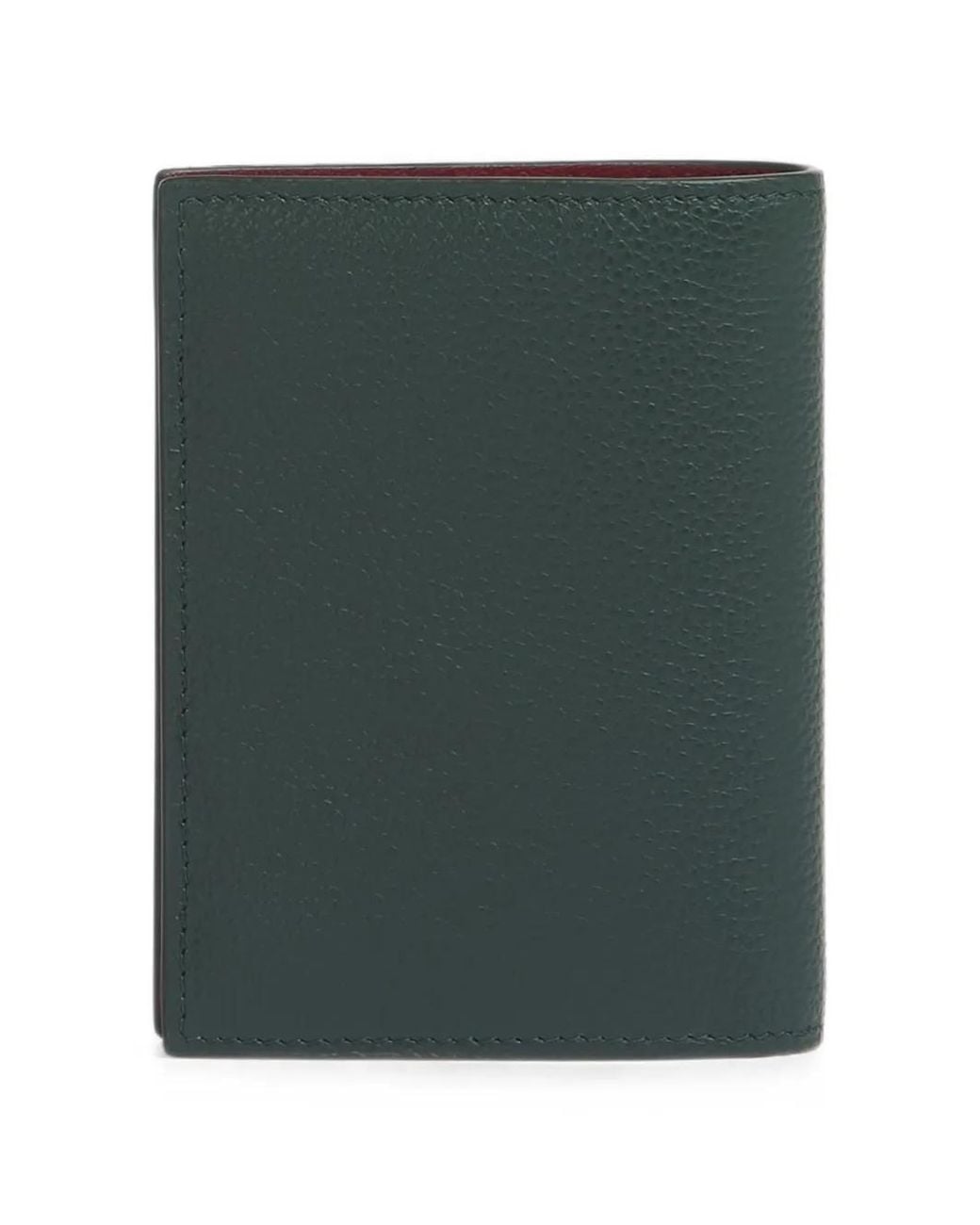 Marni Green Mending Logo Bifold Wallet for men