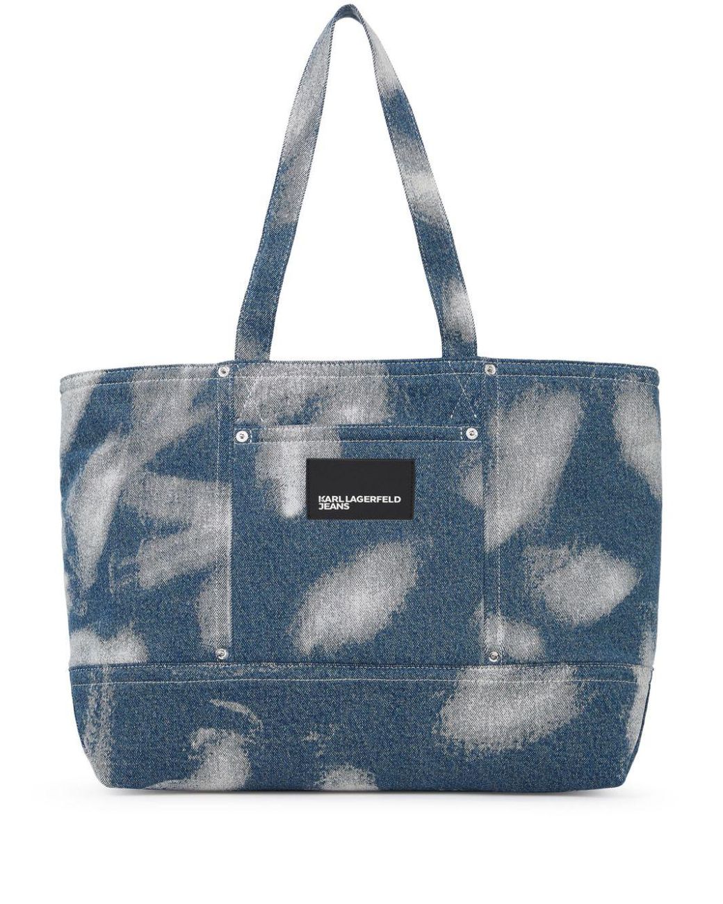 Karl Lagerfeld Bleached Tote Bag in Blue Lyst UK
