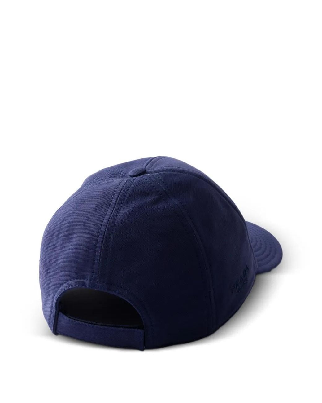 Prada Blue Old Cotton Satin Baseball Cap for men