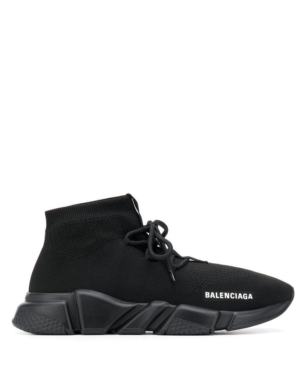 balenciaga speed trainer lace up black