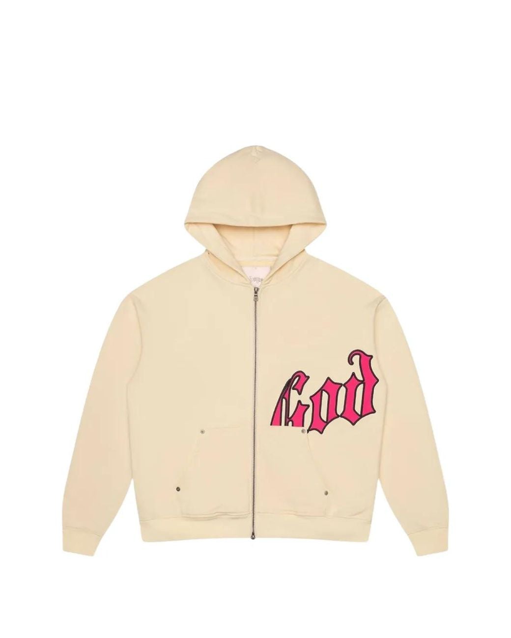 Godspeed White Logo Zip Hoodie for men