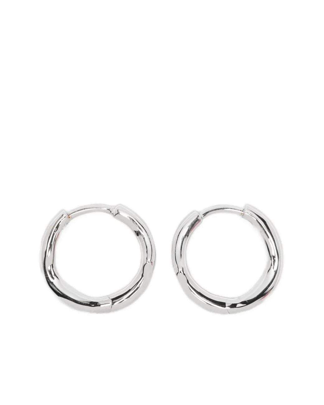 Shaun Leane White Boucles D'Oreilles Mini Créole Thorn