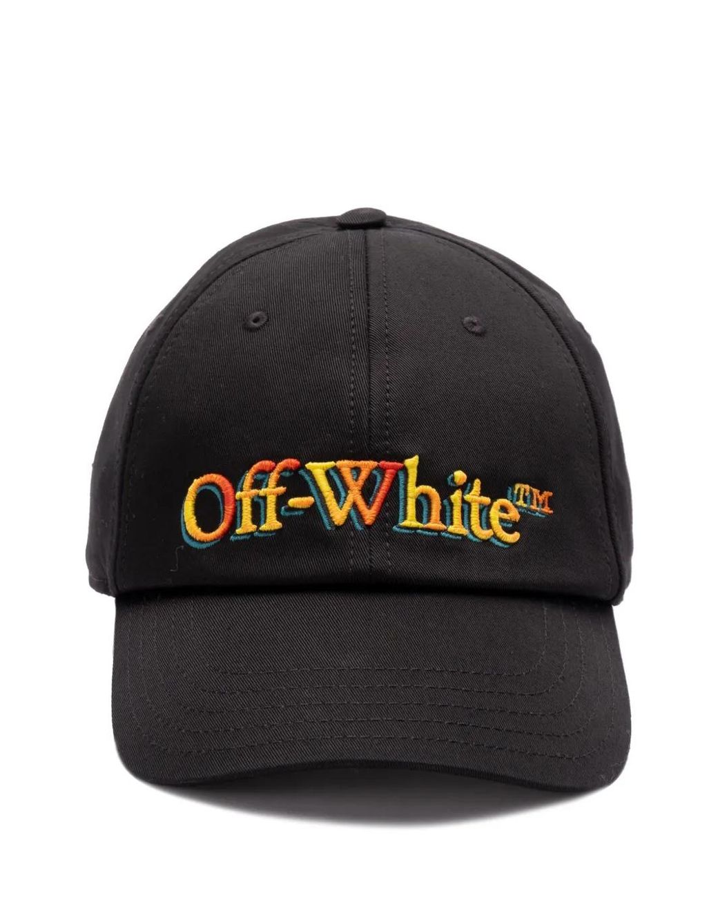 Off-White c/o Virgil Abloh Black Logo-Embroidered Cap for men