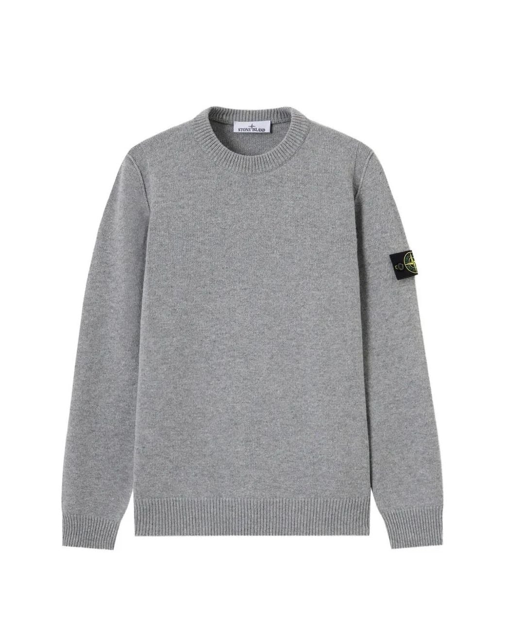 Stone Island Gray 5100072 Lambswool Knitwear for men