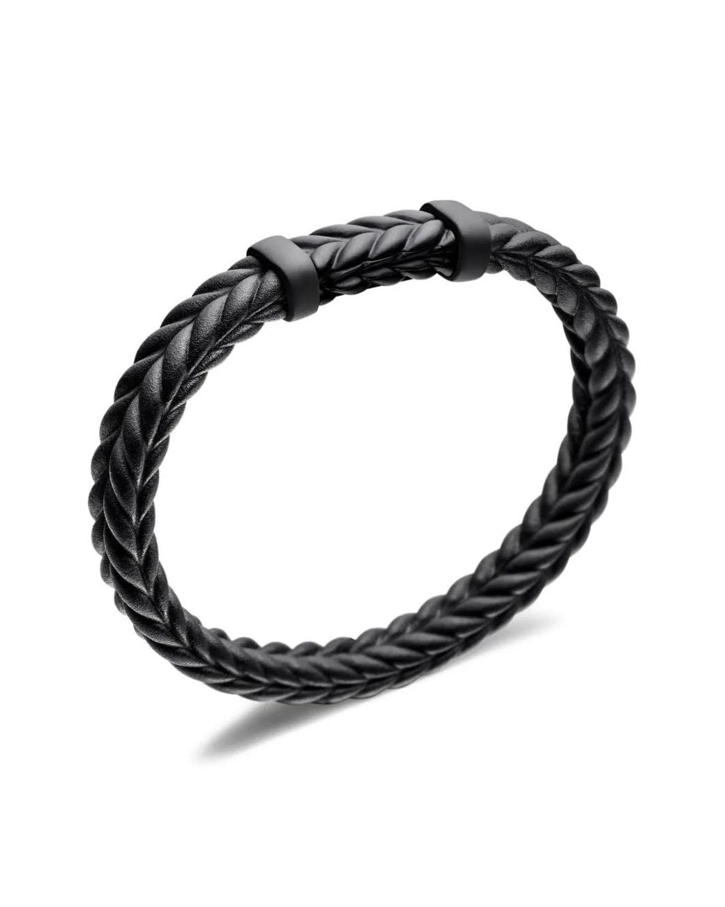 David Yurman Black Chevron Braided Bracelet for men