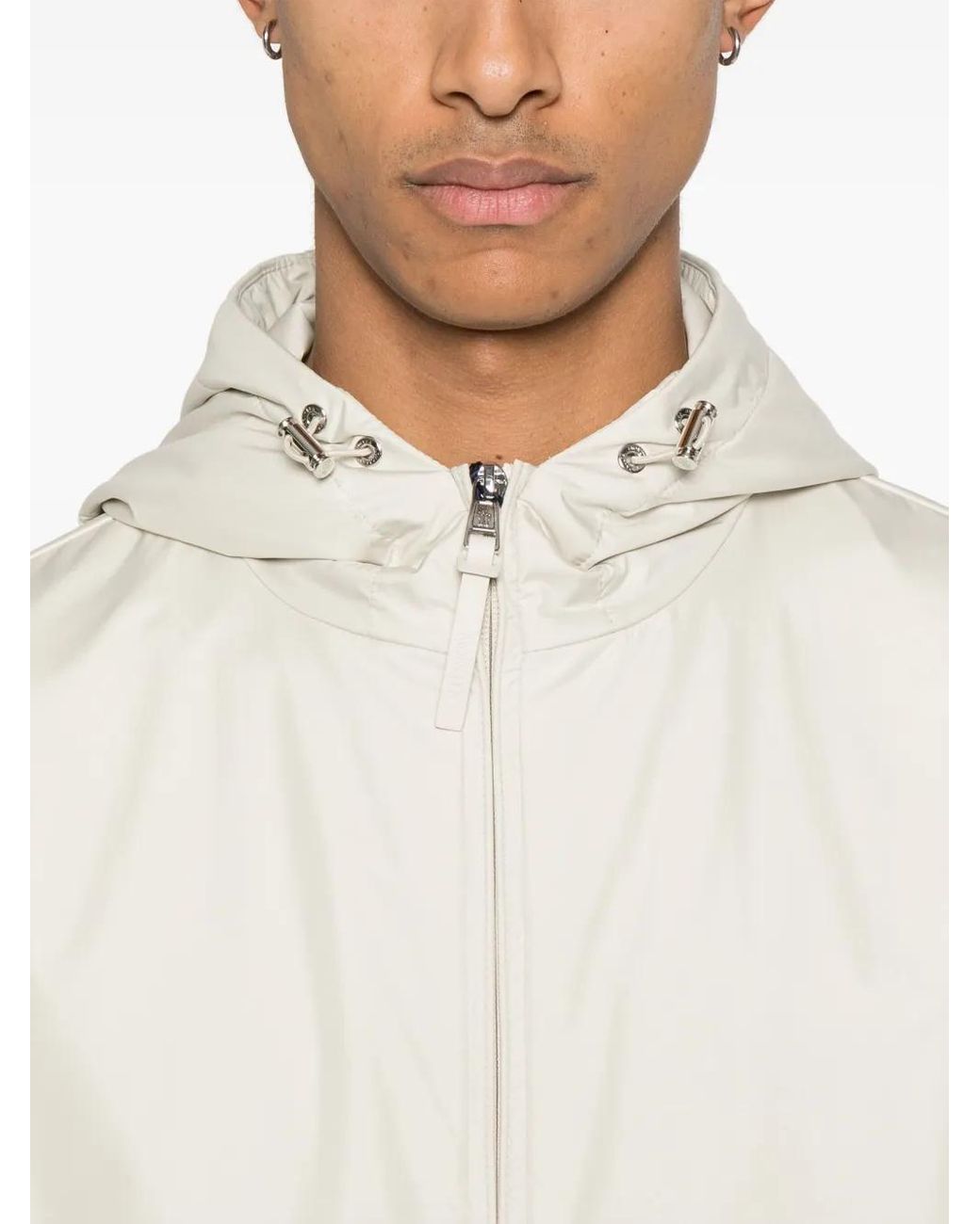 Moncler White Lightweight Summer Jacket for men