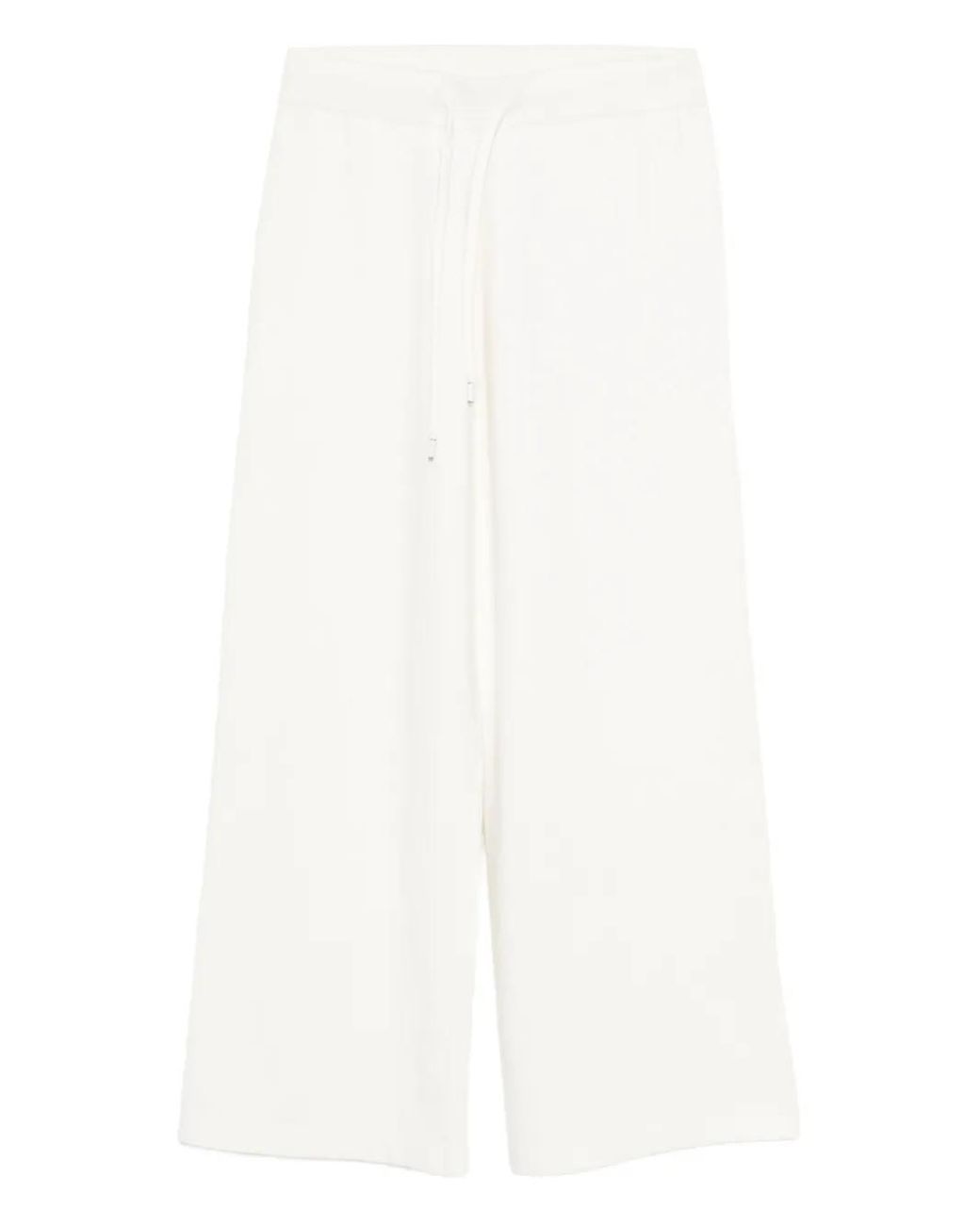Yves Salomon White Drawstring Trousers
