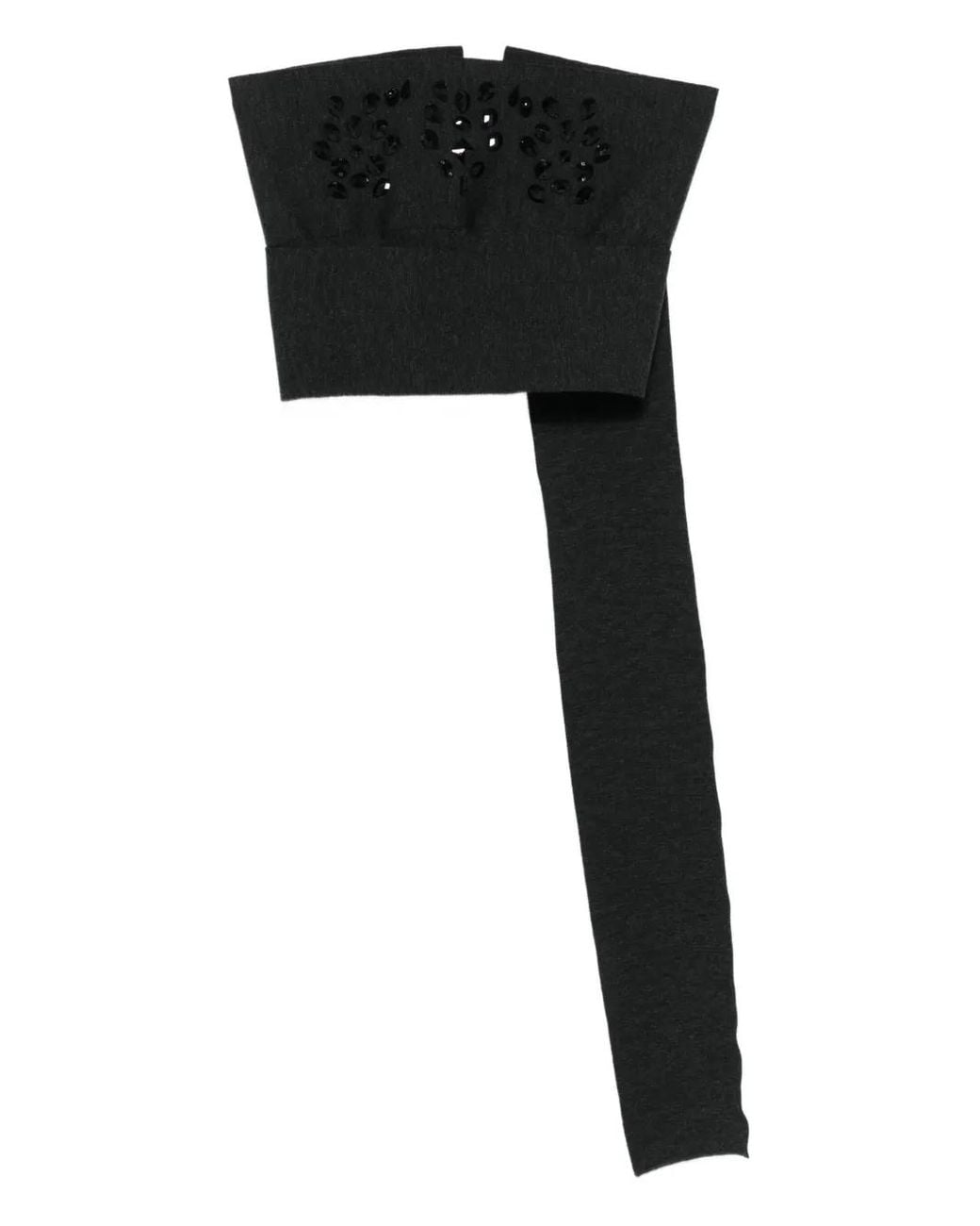 Alberta Ferretti Verfraaide Wollen Top in het Black