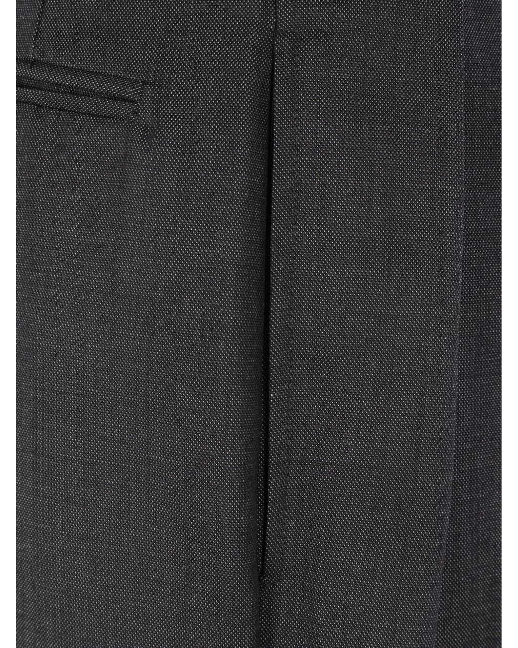 Niccolò Pasqualetti Gray Pleated Trousers