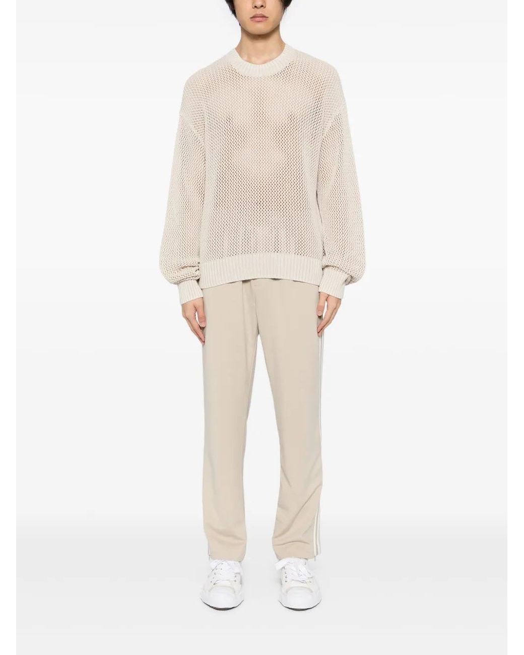 Represent Natural Open Gauge Knit Jumper for men