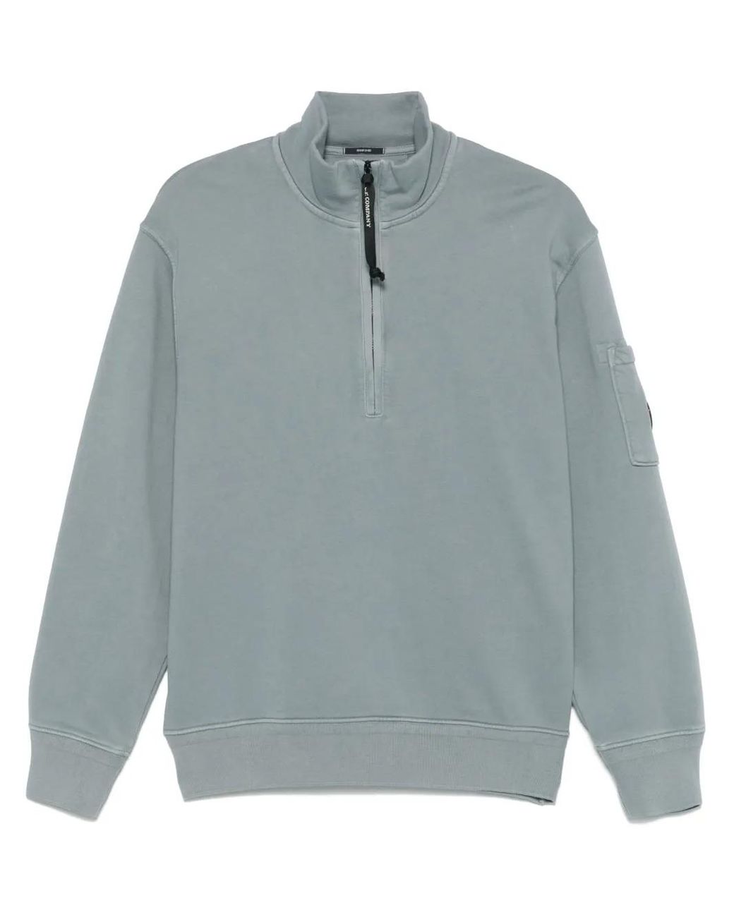 C P Company Gray Cotton Pullover for men