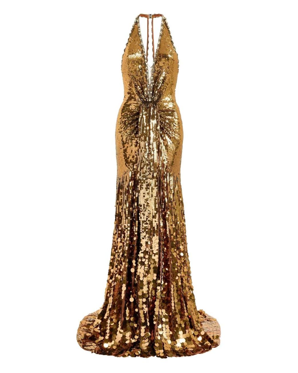 Jenny Packham Metallic Lisette Sequin-Embellished Maxi Dress