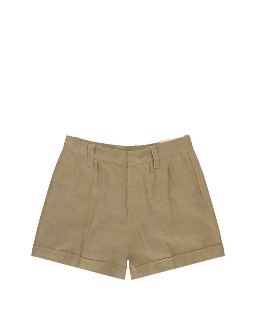 Fortela Natural Bedford Pleated Shorts for men