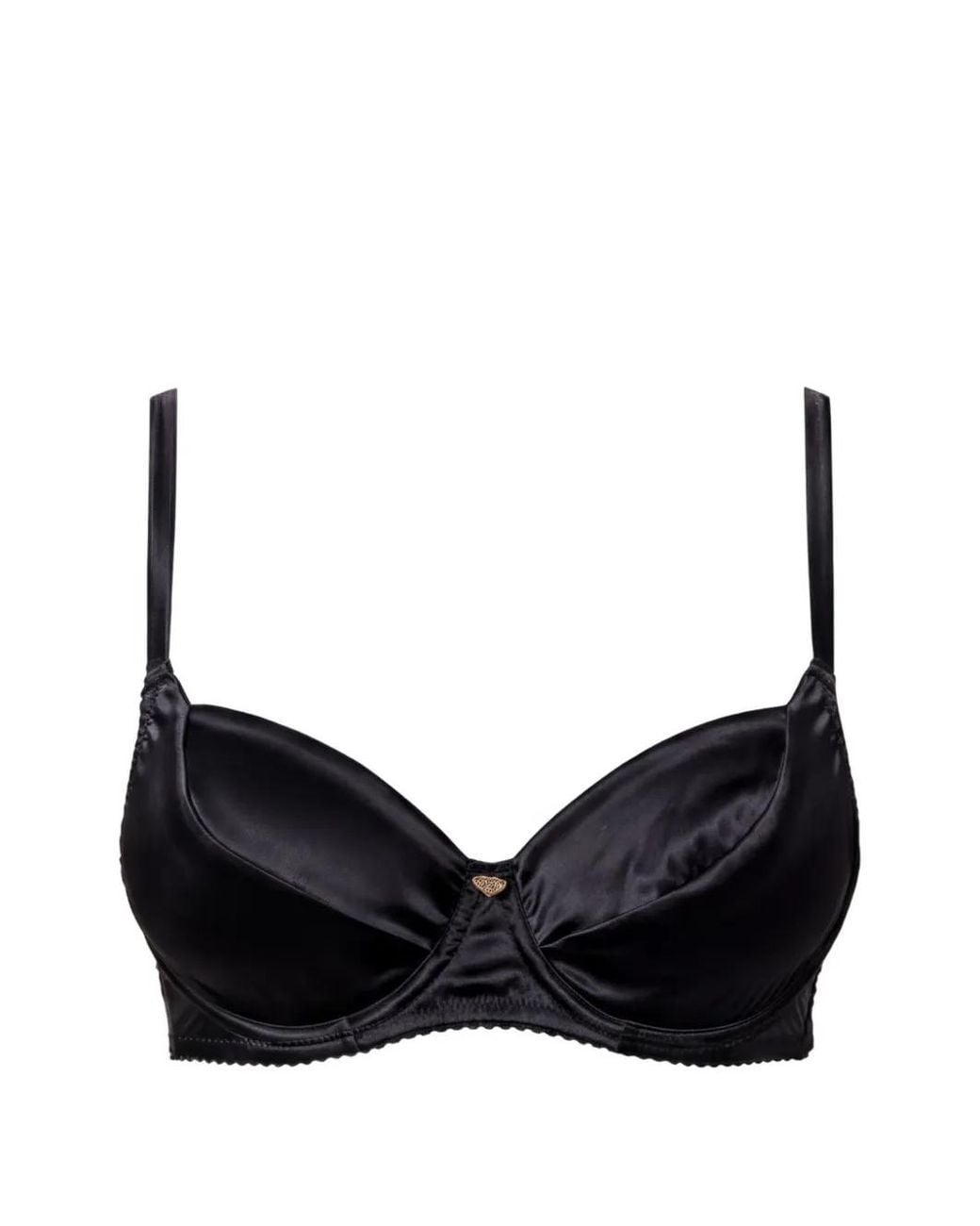 Twinset Black Satin Underwire Bra