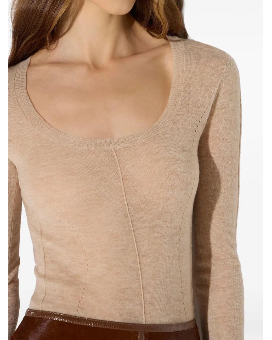 Elisabetta Franchi White Wool Jumper