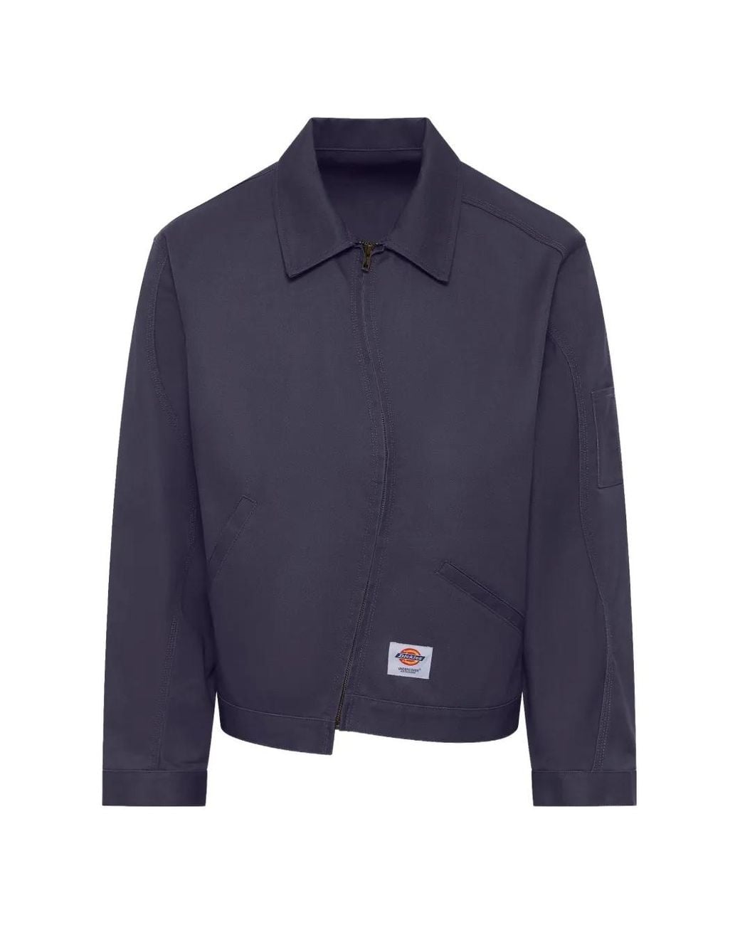 Undercover Blue X Dickies Curved-Zip Shirt Jacket for men