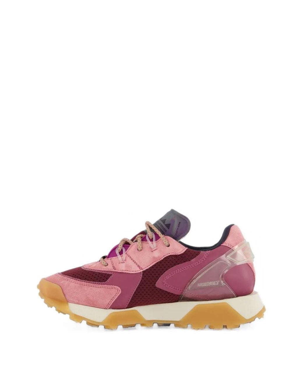 RUN OF Pink Revolt Panelled Sneakers