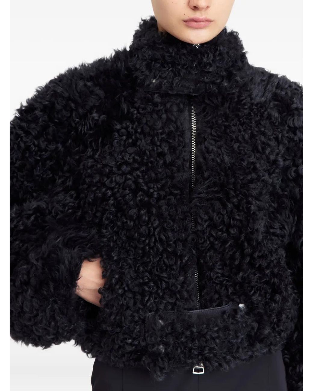16Arlington Black Nofre Shearling Jacket