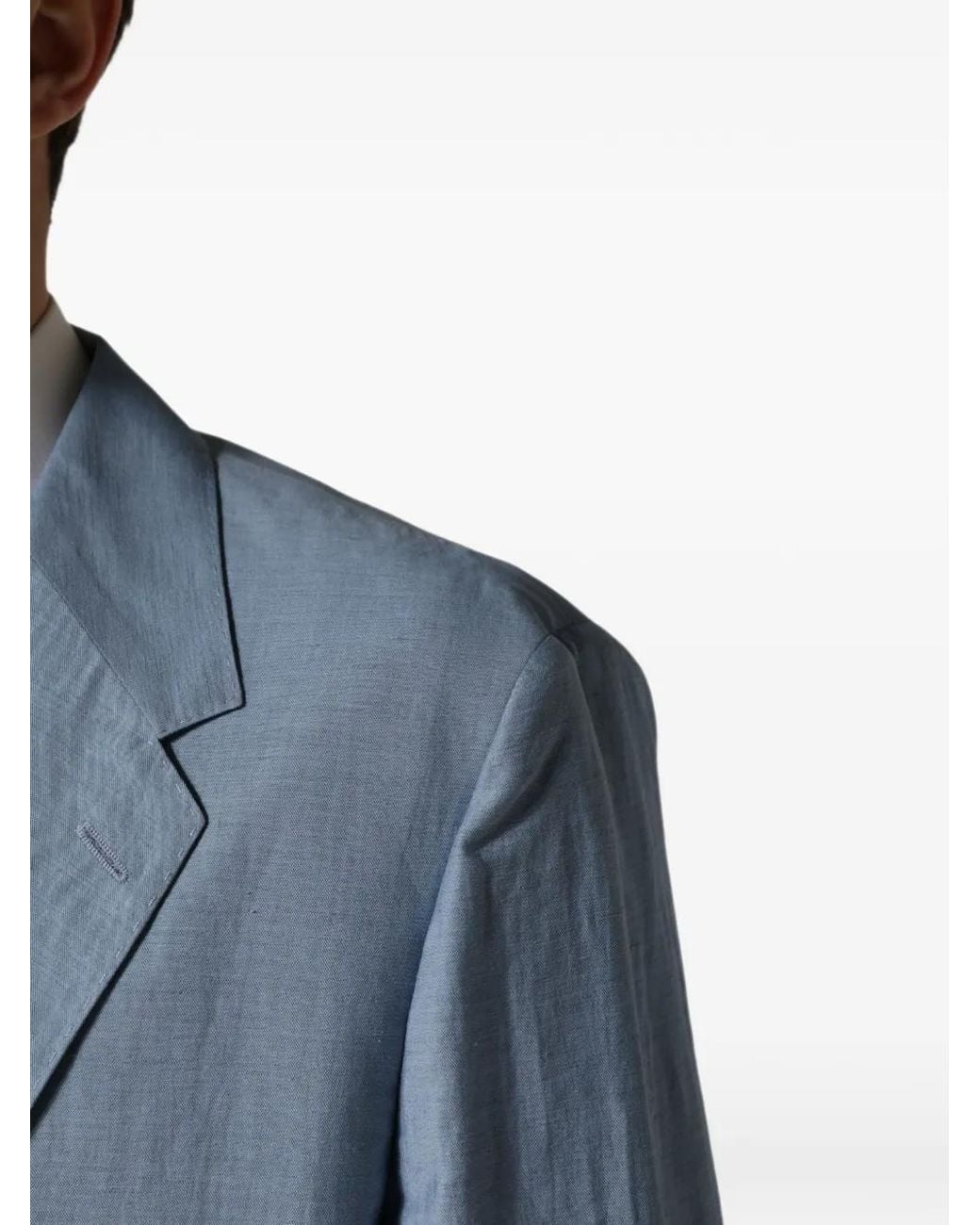 Dolce & Gabbana Blue Single-Breasted Blazer for men